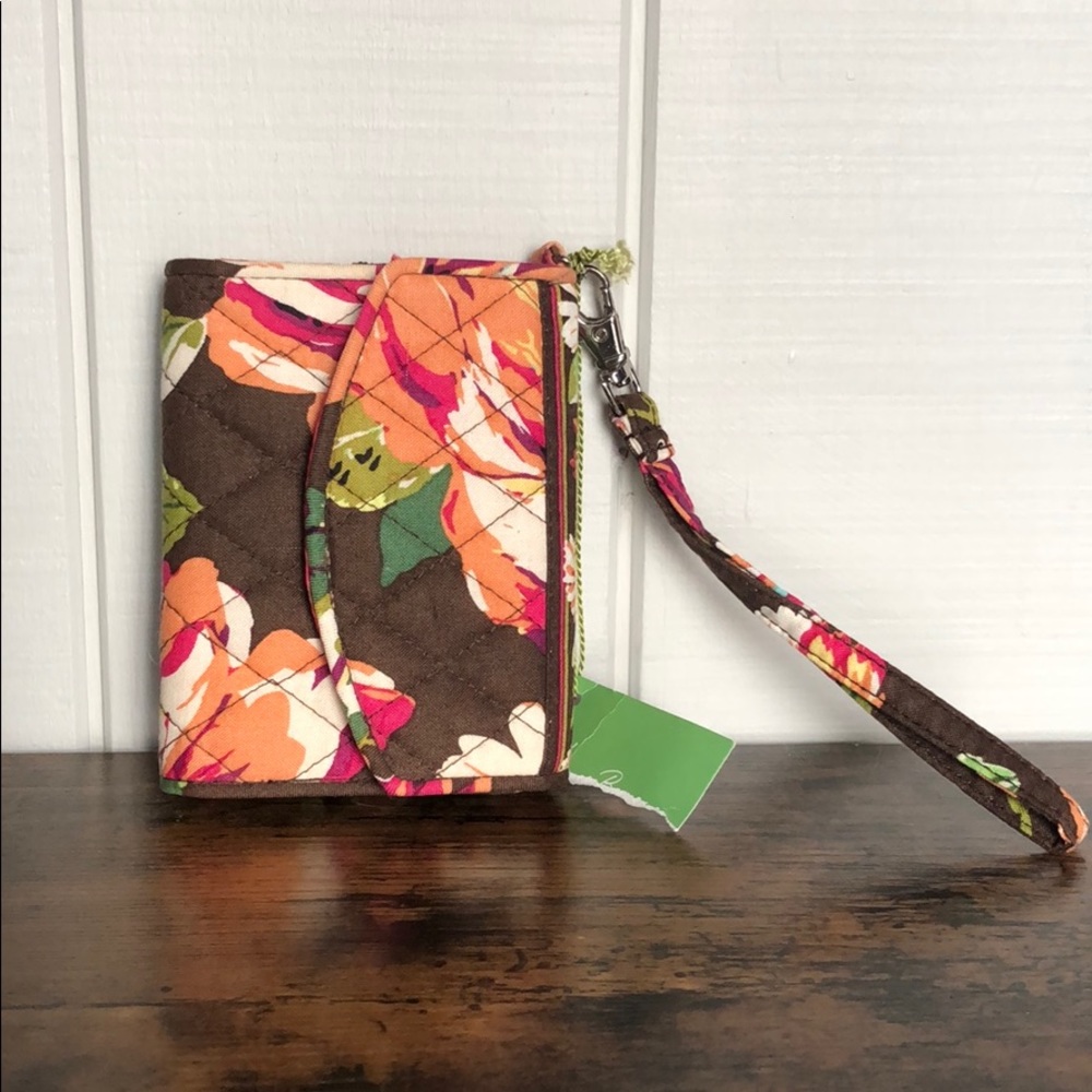 Vera Bradley phone wallet wristlet English Rose